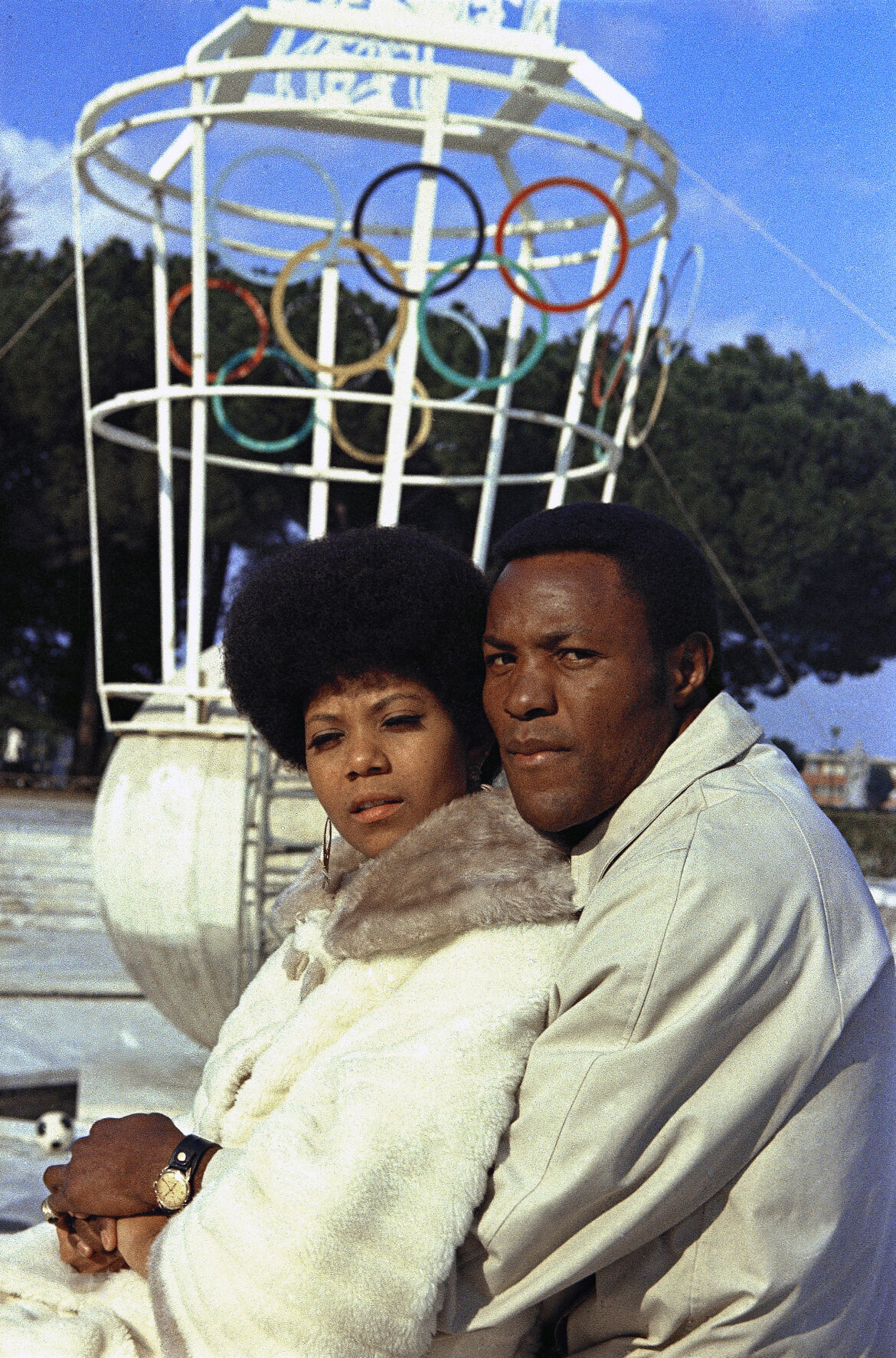 Italy Rome Wilma Rudolph and Rafer Johnson